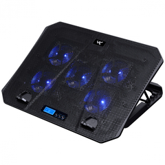 Base para Notebook Vinik CN300 Ice 15,6" com 5 Cooler Led Azul com Visor Lcd - comprar online