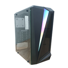 Gabinete Gamer K-Mex Black Hawk Com Led Rgb Frontal *Sem Fan Led* - ATX, Micro-ATX e Mini-ITX - comprar online