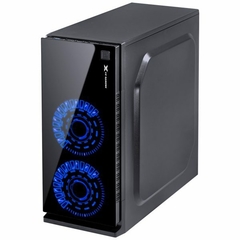 Gabinete Gamer Vinik Crater Black c/ 2 Fans Led Azul - ATX, Micro-ATX e Mini-ITX - comprar online