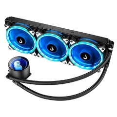 Water Cooler Rise Mode Black 360mm Led RGB (*Ligar Led na Placa Mãe RGB 4 Pinos 12V) Intel/AMD LGA1200/1366/2011 | AM4 TDP: 250W - RM-WCB-03-RGB na internet