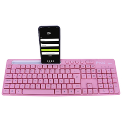 Teclado Multimídia MBTech GB54448 Pink Smart Support KX na internet