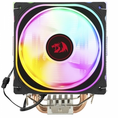 Air Cooler Redragon Thor 120mm Led Rainbow Intel/AMD LGA1200/1366 | AM4 HeatPipe: 4 (6mm) TDP: 130W - CC-9103