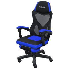 Cadeira Gamer Vinik Rocket Preta com Azul na internet
