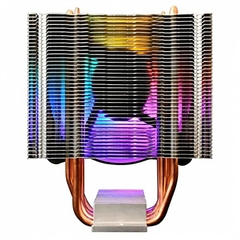 Air Cooler Boreas E1-410 LITE 120mm Led Rainbow Intel/AMD LGA1700/2066/2011 | AM4 HeatPipe: 4 (6mm) - BOREAS E1-410-LITE na internet