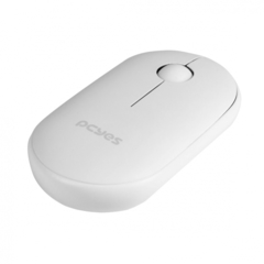 Mouse sem Fio Bluetooth Pcyes College White 1600DPI Clique Silencioso na internet