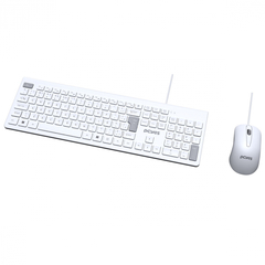 Kit Teclado e Mouse USB PCYes Soft White 2m na internet