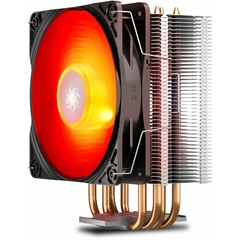 Air Cooler Deepcool Gammaxx 400 V2 120mm Led Vermelho Intel/AMD LGA1200 | AM4 HeatPipe: 4 (6mm) TPD: 150W ± 10% - DP-MCH4-GMX400V2-RD na internet