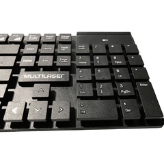 Kit Teclado e Mouse s/ Fio Multilaser 2.4GHZ 10M - comprar online