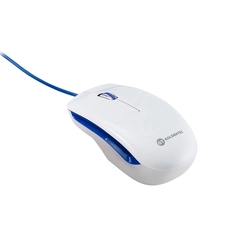 Mouse Óptico USB GT Colors Branco/Azul 1.000 DPI na internet