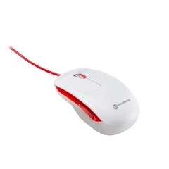 Mouse Óptico USB GT Colors Branco/Vermelho 1.000 DPI na internet