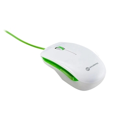 Mouse Óptico USB GT Colors Branco/Verde 1.000 DPI na internet