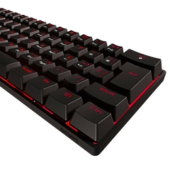 Teclado Gamer Mecânico 60% PCYes Zot Black Single Color Switch Red na internet
