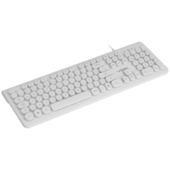 Teclado Multimídia USB Vinik Dynamic Circle White na internet