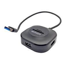 Hub USB 3.0 5 Portas Exbom (3 USB + 2 Leitor de Cartão) - comprar online