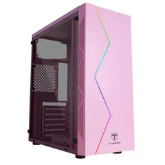 Gabinete Gamer T-Dagger TGC-P03P Pink Com Led Rgb Frontal *Sem Fan Led* - ATX, Micro-ATX e Mini-ITX