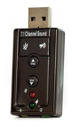 Adaptador de Áudio USB 7.1 Placa de Som na internet