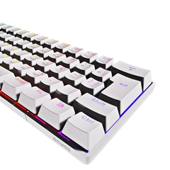 Teclado Mecânico 60% Pcyes Zot White RGB Switch Blue na internet