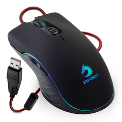 Mouse Gamer Infokit XSoldado GM-V550 Rainbow 6.400DPI na internet