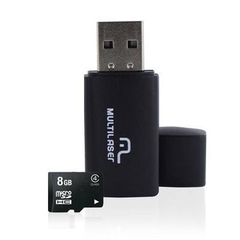 Kit 2 em 1 Pen Drive + Cartão de Memória 8GB Multilaser na internet