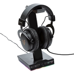 Suporte Headset Gamer Husky Gaming Blizzard RGB com 3 USB e Placa de Som - WZetta: Pcs, Eletrônicos, Áudio, Vídeo e mais