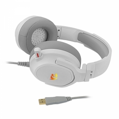 Headset Gamer Redragon Nireus White Led RGB Surround 7.1 USB - WZetta: Pcs, Eletrônicos, Áudio, Vídeo e mais