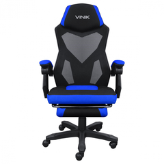Cadeira Gamer Vinik Rocket Preta com Azul - WZetta: Pcs, Eletrônicos, Áudio, Vídeo e mais