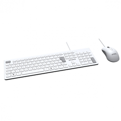 Kit Teclado e Mouse USB PCYes Soft White 2m - WZetta: Pcs, Eletrônicos, Áudio, Vídeo e mais