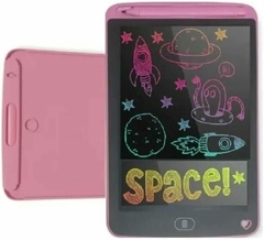 Lousa Mágica Infantil Digital Tela LCD Tablet de Escrever e Desenhar Rosa