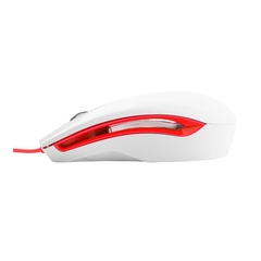 Mouse Óptico USB GT Colors Branco/Vermelho 1.000 DPI - WZetta: Pcs, Eletrônicos, Áudio, Vídeo e mais