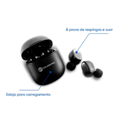 Fone TWS Bluetooth GT Drop Preto - WZetta: Pcs, Eletrônicos, Áudio, Vídeo e mais