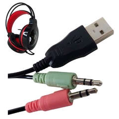 Headset Gamer Hayom HF2200 P2/USB Led RGB - WZetta: Pcs, Eletrônicos, Áudio, Vídeo e mais