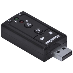 Adaptador de Áudio USB 7.1 Placa de Som Vinik na internet