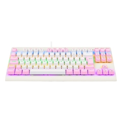 Teclado Gamer Mecânico Redragon Dark Avenger Rainbow Pink/White Switch Blue - WZetta: Pcs, Eletrônicos, Áudio, Vídeo e mais