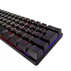 Teclado Mecânico 60% Pcyes Zot Black RGB Switch Blue - WZetta: Pcs, Eletrônicos, Áudio, Vídeo e mais