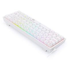 Teclado Gamer Mecânico Redragon Fizz Rgb White Switch Blue - loja online