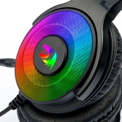 Headset Gamer Redragon Pandora Black Led RGB Surround 7.1 USB - loja online