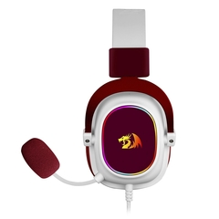 Headset Gamer Redragon Zeus X White/Red Led RGB Surround 7.1 USB - loja online