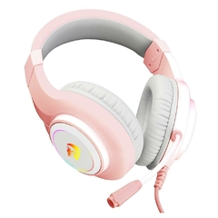 Headset Gamer Redragon Hylas Pink Led RGB P2 C/ Adaptador P3 (Pega em Todas as Plataformas) - loja online