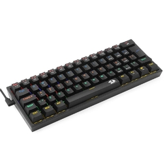 Teclado Gamer Mecânico Redragon Fizz Rainbow Black Switch Blue - loja online