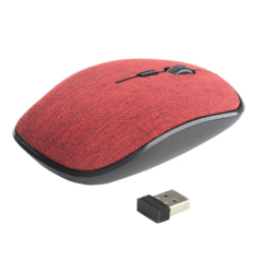 Mouse Sem Fio USB GT Colors em Tecido Red - loja online