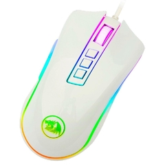 Kit Gamer Redragon White: Teclado Mecânico Kumara RGB Switch Blue + Mouse Cobra M711W 10.000DPI - loja online