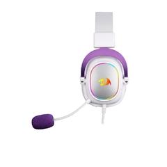 Headset Gamer Redragon Zeus X White/Purple Led RGB Surround 7.1 USB - loja online