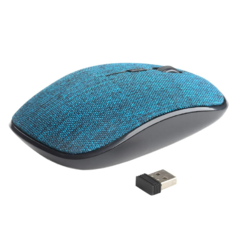 Mouse Sem Fio USB GT Colors em Tecido Blue - loja online