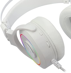 Headset Gamer Redragon Lamia 2 Lunar White Led RGB Surround 7.1 USB + Suporte Headset - loja online