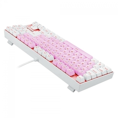 Teclado Gamer Mecânico Redragon Kumara Led Red White/Pink Switch Blue - loja online