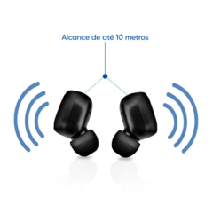 Fone TWS Bluetooth GT Drop Preto - loja online