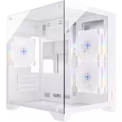 Imagem do Gabinete Gamer Fortrek Clarity White *Sem Fan* - Micro-ATX e Mini-ITX