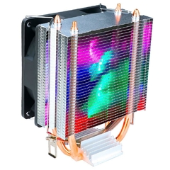 Imagem do Air Cooler Rise Mode Z5 90mm Led Rainbow Intel/AMD LGA1200/1366/775 | AM4 HeatPipe: 2 (6mm) TDP: 120W - RM-ACZ-Z5-RGB