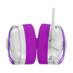 Imagem do Headset Gamer Redragon Diomedes Purple/White P3 C/ Adaptador USB e C/ Adaptador P2 (Pega em Todas as Plataformas)