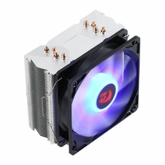 Imagem do Air Cooler Redragon Buri 120mm Led Azul Intel/AMD LGA1700/1366 | AM4 HeatPipe: 4 (6mm) TDP: 150W - CC-1055B
